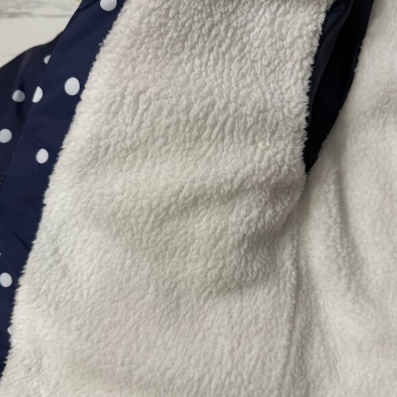 Girls Polka Dot Puffer and Fleece Jacket (size 10) - Picture 5 of 11